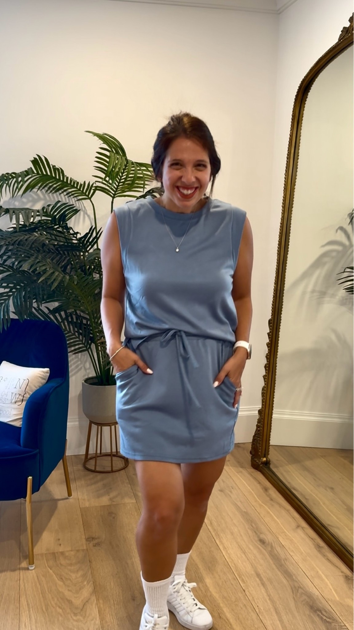 Doesn’t wrinkle and has shorts underneath this skirt and it’s a two-piece! #MomOutfit #SummerOutfit #2PieceSet #MomApproved #MomAttire #Postpartum #ToddlerMom ￼

#LTKootd #LTKSeasonal #LTKmomlife