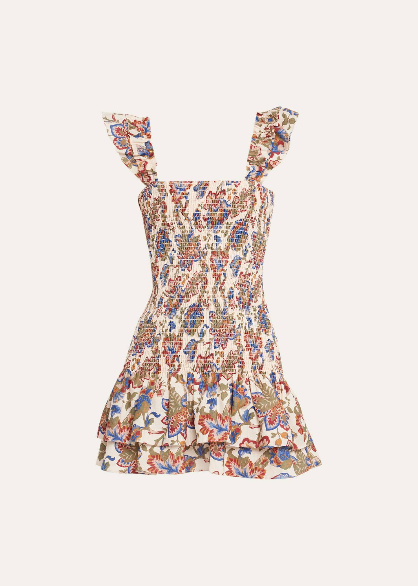 SIR Bettina Floral Shirred Mini Dress | Bergdorf Goodman