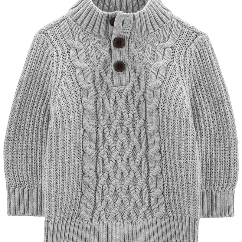 Cable Knit Mock Neck Pullover Sweater | Carter's