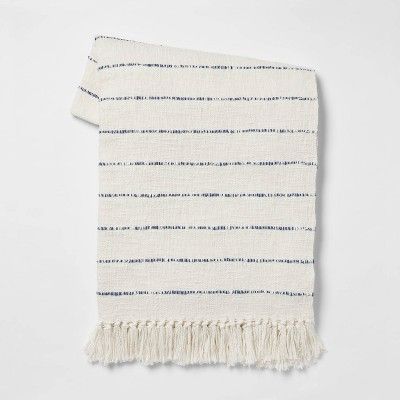 Cotton Woven Striped Throw Blanket with Frayed Edges - Threshold™ | Target