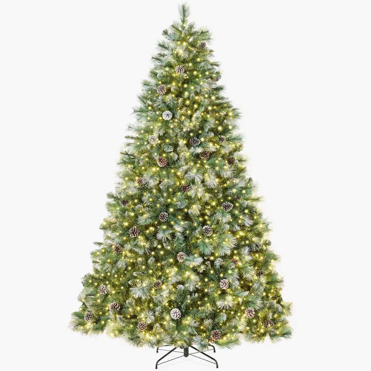 Best Choice Products Pre-Lit Frosted Scotch Pine Christmas Tree w/ 2-In-1 LED Lights | Target