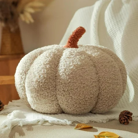 Edunwind Fall Decor Pumpkin Pillow Plush Pillow 3D Pumpkin Shaped Pillow Saved Thanksgiving Christmas Halloween Bedroom Sofa Couch Supplies | Walmart (US)