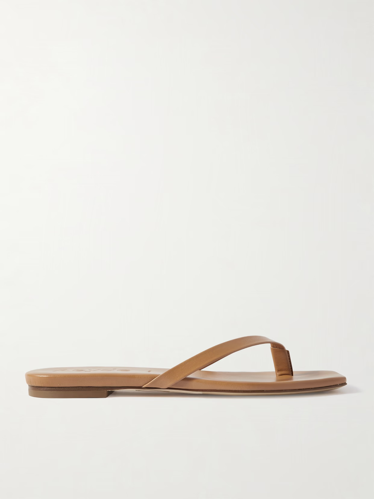 Aeyde - Renee Leather Flip Flops - Tan | NET-A-PORTER (UK & EU)