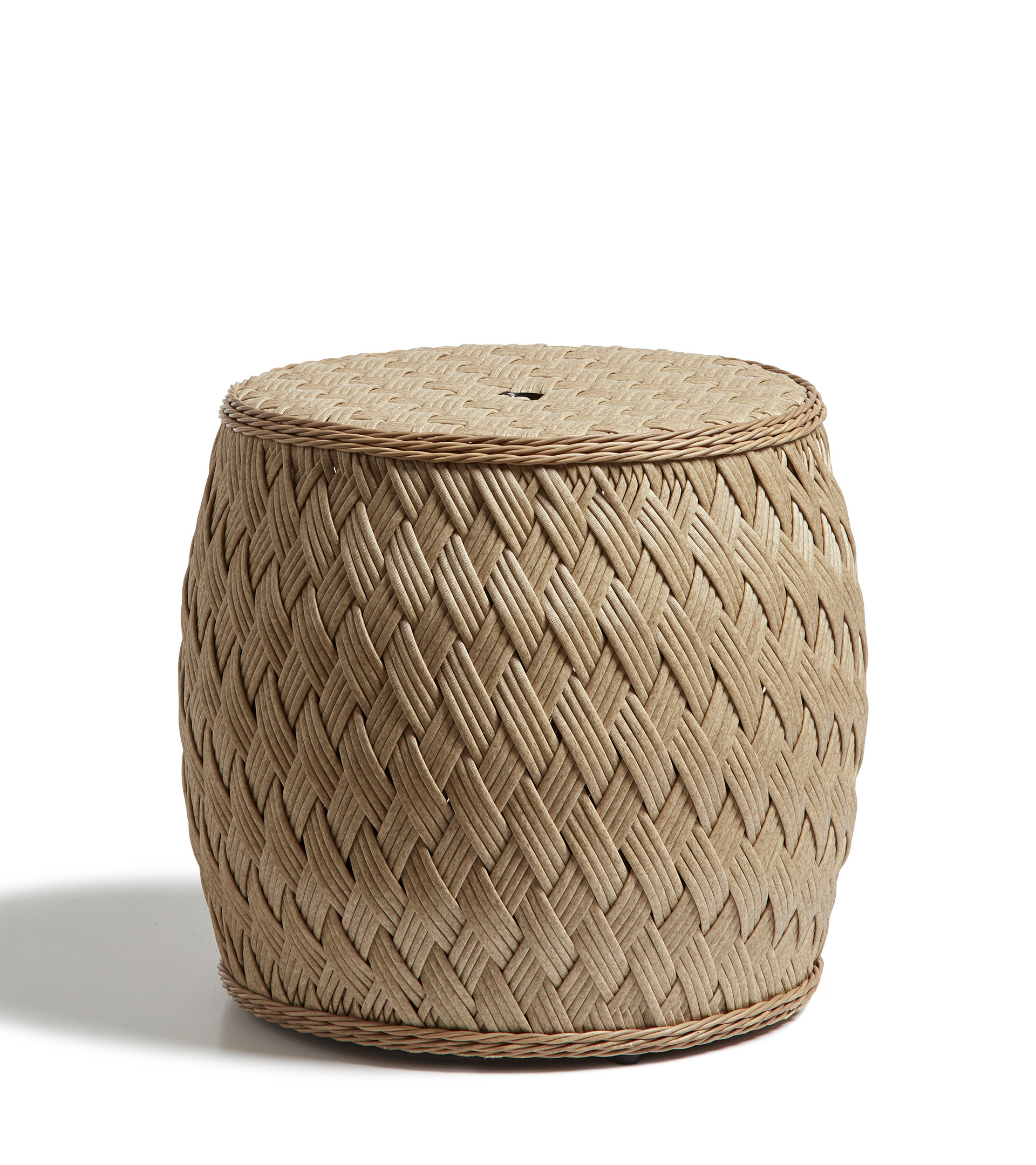 Coradew Side Table/Parasol Holder - Beach Brown | OKA US | OKA US