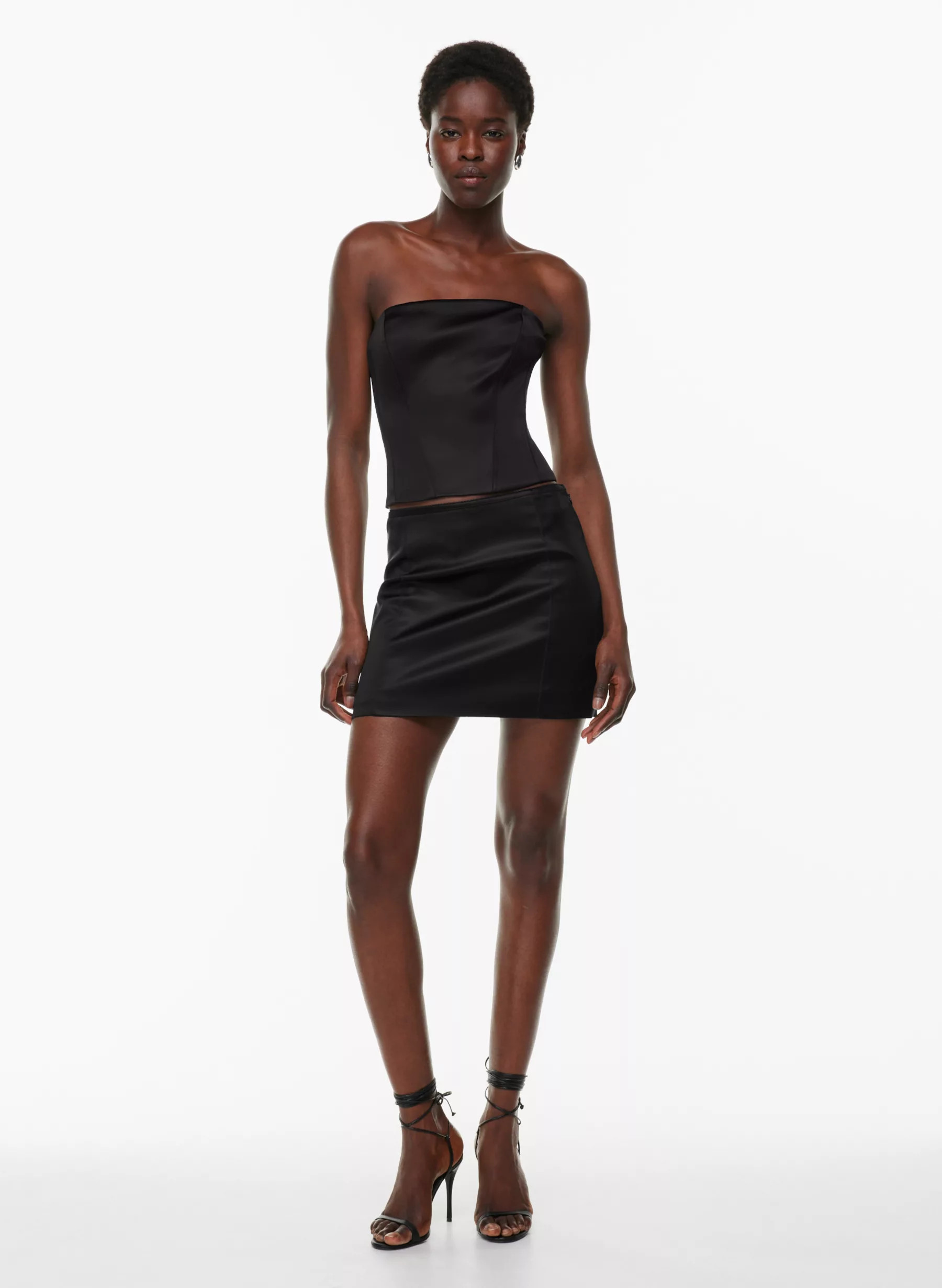 CASTLE SATIN BUSTIER | Aritzia