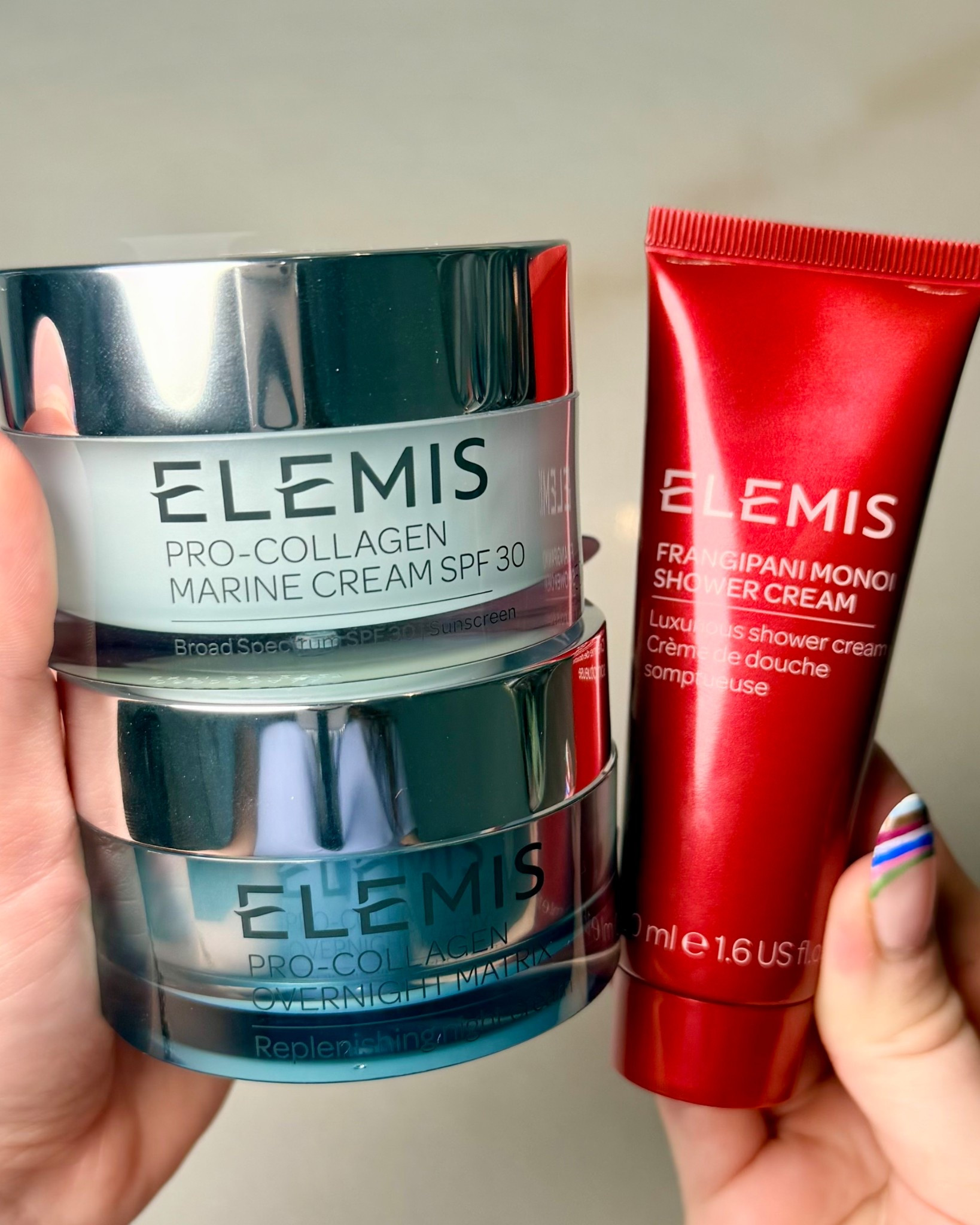#ad Get a jump on your dry winter skincare routine with Today’s Special Value! Score the ELEMIS Pro-Collagen Marine Cream & Overnight Matrix Set for only $99.98 with FREE SHIPPING at QVC! You’ll choose between original, SPF, and Ultra Rich! Each set includes a FULL SIZE Pro-Collagen Overnight Matrix, regularly $250, a FULL SIZE Pro-Collagen Marine Cream, and a travel sized Frangipani Monoi Shower Cream! That’s a $408 value Besties!

https://beautydealsbff.com/today-only-philosophy-super-size-amazing-grace-twist-layering-trio-69-98-219-value/

I went with this edited from one of elemis' blog posts on moisturizers, do you want more in depth?

Choose 1 out of the 3 options:
Original: Lightweight, improves the look of firmness and elasticity
SPF 30: Delivers broad-spectrum protection with the iconic original formulation
Ultra-Rich: Formulated for dry skin that needs intense hydration

@elemis @qvc #loveqvc 

Includes:
FULL SIZE Pro-Collagen Overnight Matrix
1.6 oz, $250 value
FULL SIZE Pro-Collagen Marine Cream in original, spf, or ultra rich
1.6 oz, $145 value
Frangipani Monoi Shower Cream
1.6 oz, $13.50 value

New Customers save $20 OFF $40+ with code WELCOME20 at checkout.

Ends at 11:59pm ET on 10/31.