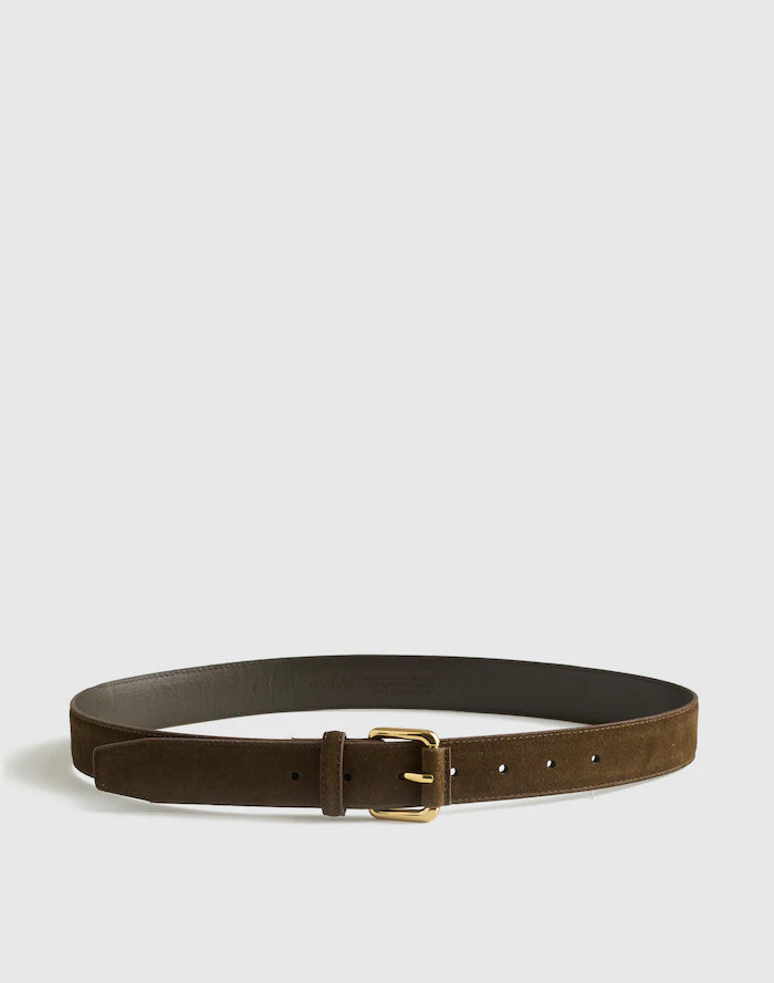 Roller-Buckle Belt in Suede | Madewell