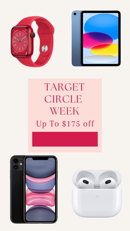 Target Circle Week Deals *Apple Edition* get these Apple products for up to $175 off now. Hurry before they sell out  
