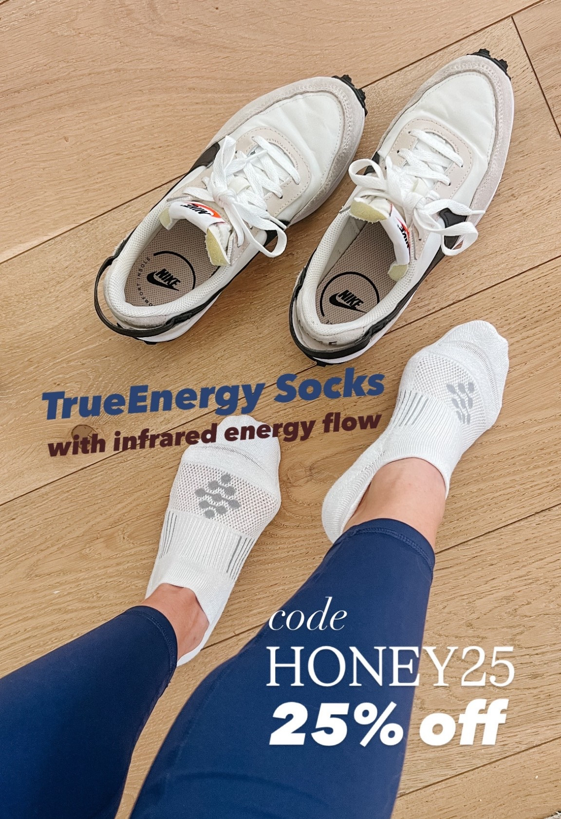 New year, your best you! Trueenergy socks fueling every walk & workout!  They have targeted compression promoting blood flow and Infrared Energy to help accelerate ATP production, healing and cellular regeneration. 🙌🏻

Use my code HONEY25 for 25% off sitewide! 

 @trueenergysocks #trueenergymoments #ad 


#LTKActive