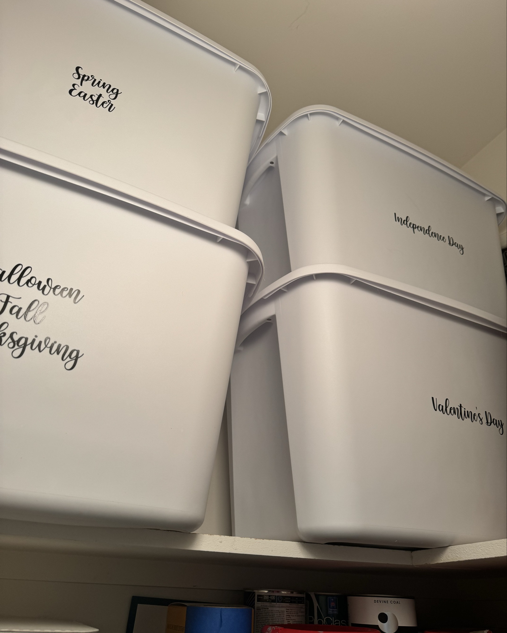 4th of July decorations are packed and stored! I started this system a few years ago and it has really helped me stay organized with holiday decor.

home organizing | home organization | storage bins | storage boxes | labels | sticker labels | the container store

#LTKHome #LTKFamily #LTKSeasonal