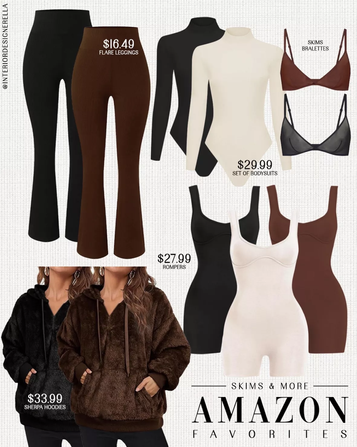  JELYSPET 3 Pack Long Sleeve Bodysuits for Women - Mock