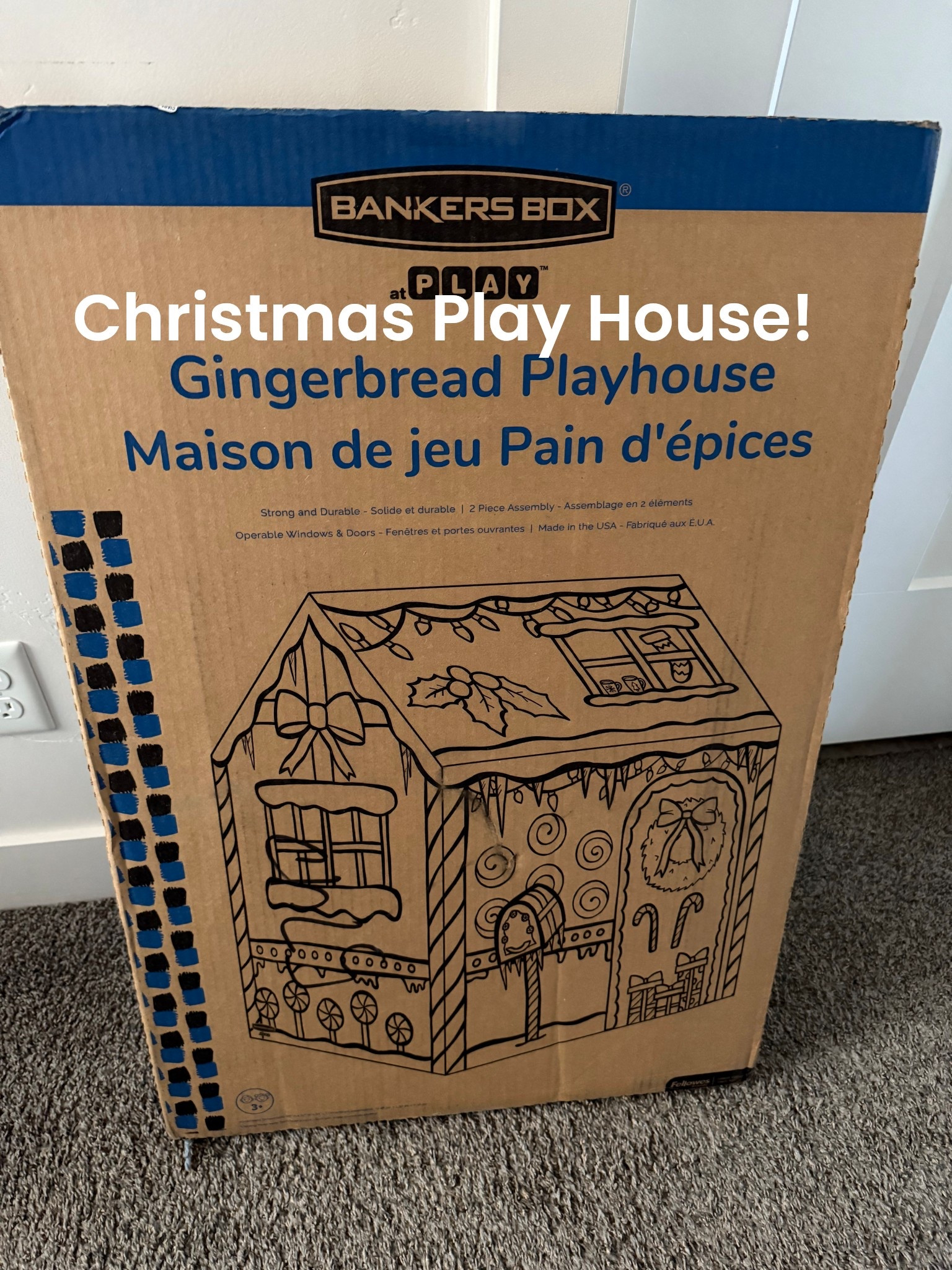 This gingerbread playhouse is going to be great for indoor play this holiday season. I would definitely grab one before they sell out! 

#LTKHoliday #LTKKids