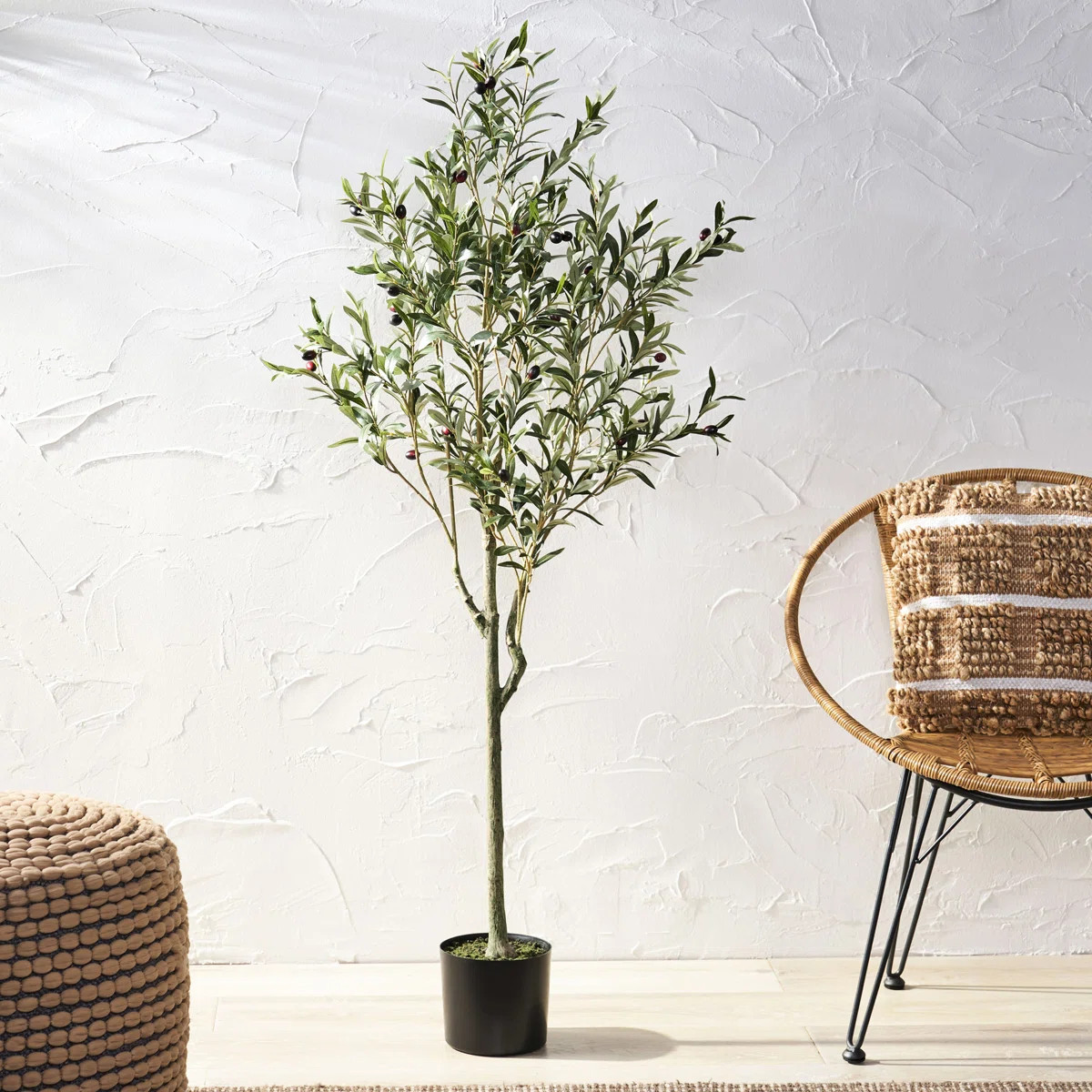 150Cm Artificial Plant Olive Tree, Bring Greenery Indoors, , 23.07W X 23.07D 58.92H Tree 150Cm, W... | Wayfair North America