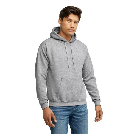 Hanes Essentials Men's EcoSmart Fleece Hoodie, Sizes up to 3XL | Walmart (US)