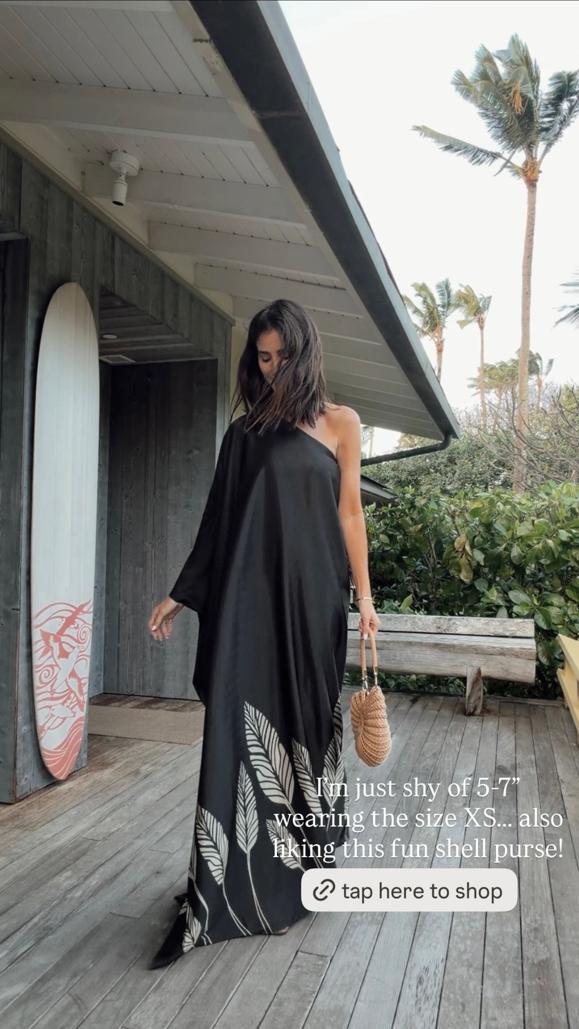 Im just shy of 5-7" wearing the size XS... also hking this fun shell purse!

#LTKOver40 #LTKSeasonal #LTKTravel