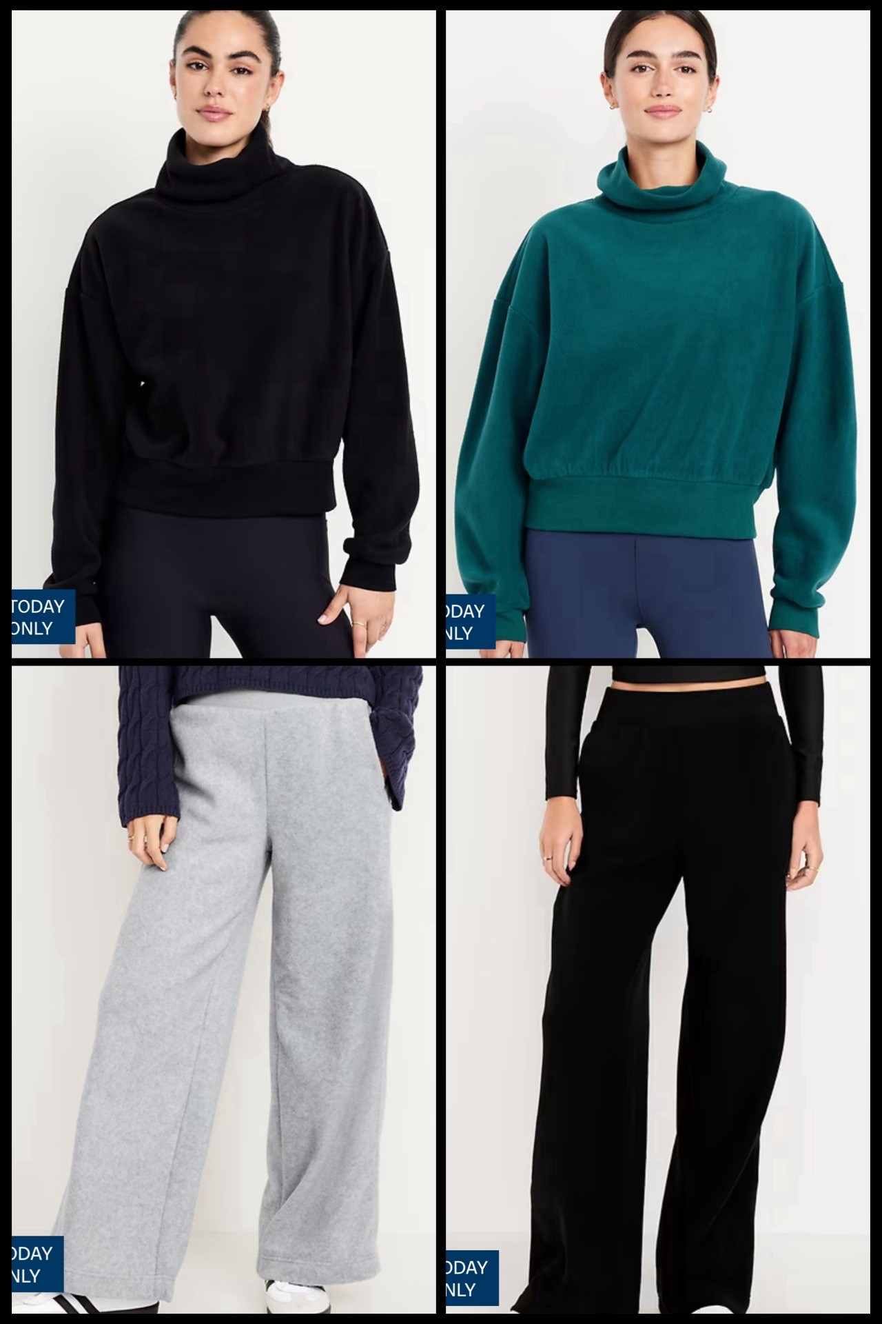 Good Morning! Old Navy has a Today Only Deal on their best selling MicroFleece Tops & Pants! The tops are only $10 today and the pants are $12 today - normally $29.99 & $36.99, so these super comfy items are a GREAT price today!! Lots of color options available in both the tops and pants.  

#LTKActive #LTKSeasonal #LTKSaleAlert