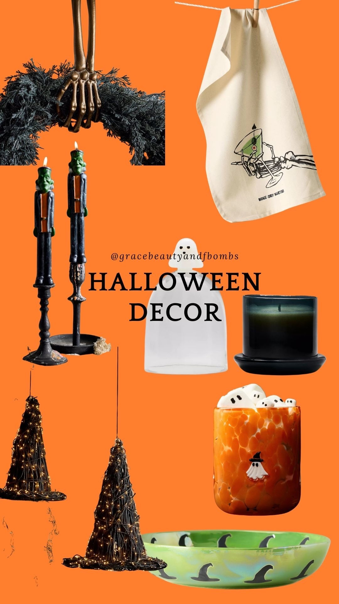 Don't sleep on the Halloween drop from @anthropologie. From cute plates and cups, to the coolest wreath holder and Frankenstein candles, they have some pretty fun Halloween decor!
#halloweendecor #halloweendecorations #anthropologiehome #halloween2026

#LTKSeasonal #LTKHome