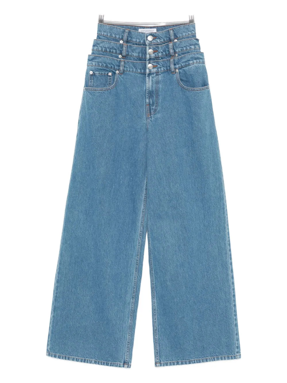 Viktor & Rolf triple-layer Jeans | Blue | FARFETCH | Farfetch Global