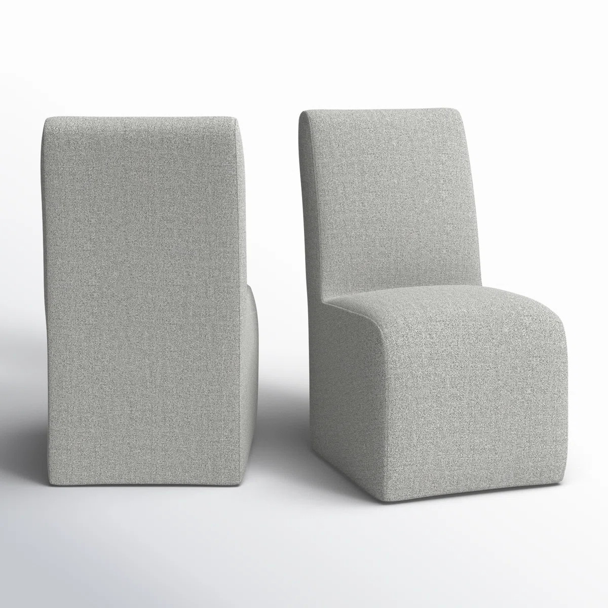 Sinclair Upholstered Dining Chair in Gray (Set of 2) | Joss & Main