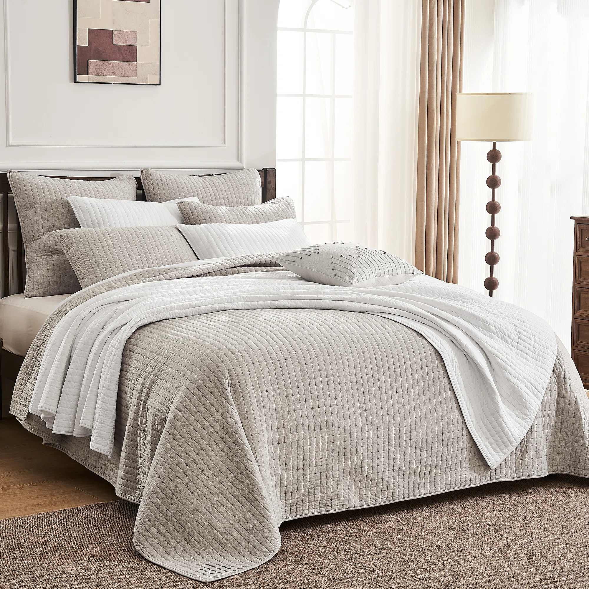 Wonderful 100% Cotton Jersey Quilt Set | Wayfair North America