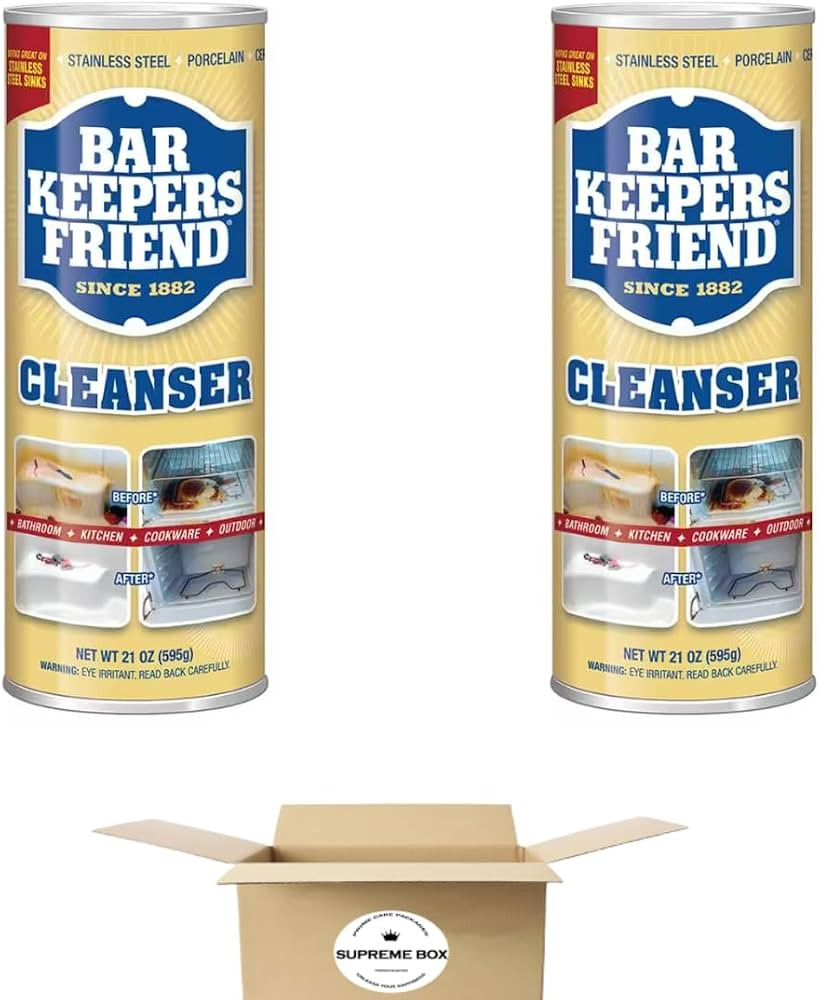 SUPREME BOX Bar Kepper Friend Multipurpose Household Cleanser & Polish, 21 oz (Pack of 2) | 42 oz | Amazon (US)