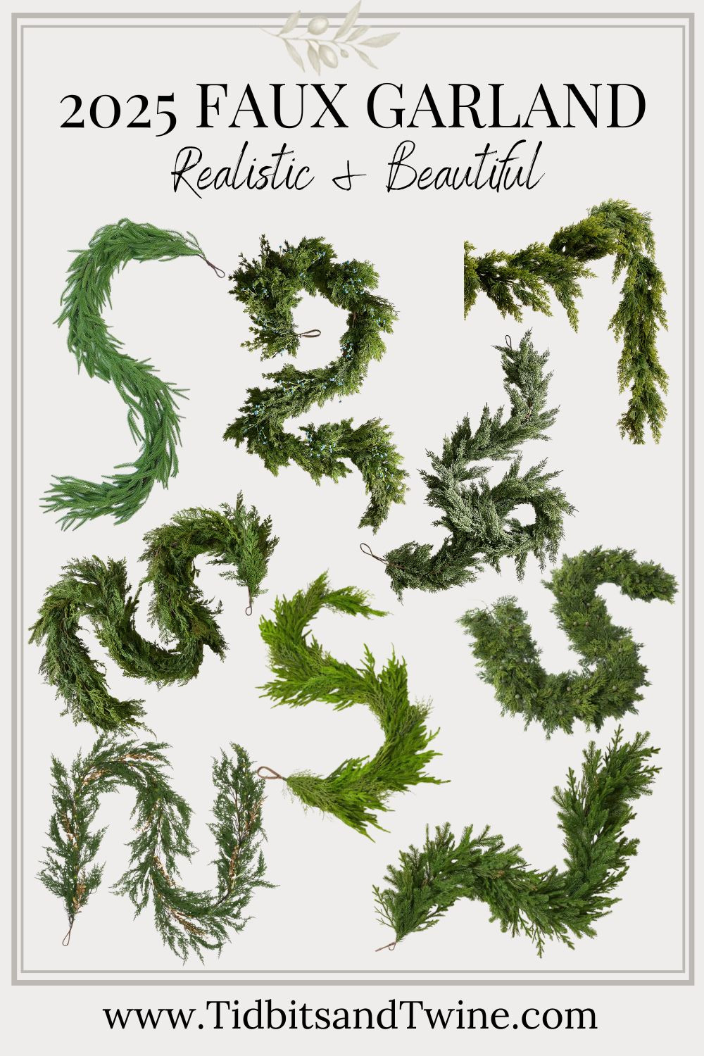 My favorite realistic-looking faux garlands for 2025 — lush, full, and beautiful enough to pass for the real thing. Perfect for mantels, banisters, and doorways, and they won’t shed a single needle.

#fauxgarland #holidaydecor #christmasgarland #realisticgarland #christmasdecor #manteldecor #homedecor #holidaystyling #seasonaldecor #tidbitsandtwine 

 #LTKSeasonal #LTKHome #LTKStyleTip