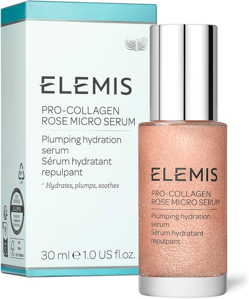 ELEMIS Pro-Collagen Rose Micro Serum | Hydration serum that plumps, soothes, and nourishes your s... | Amazon (US)