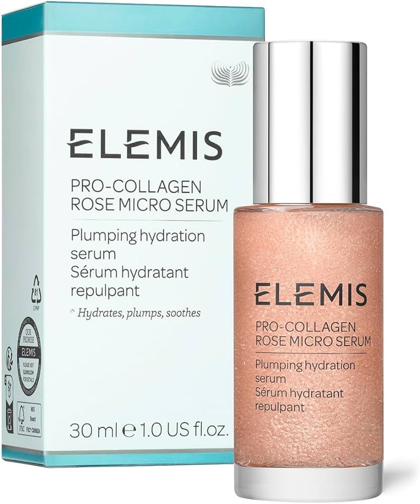 ELEMIS Pro-Collagen Rose Micro Serum | Hydration serum that plumps, soothes, and nourishes your s... | Amazon (US)