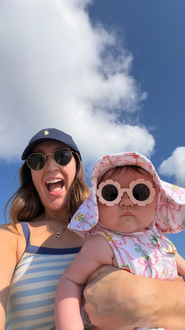 Mom and baby girl outfits for the beach! My set is from Amazon and was perfect for the Texas heat, fits TTS

#LTKootd #LTKmomlife #LTKBaby