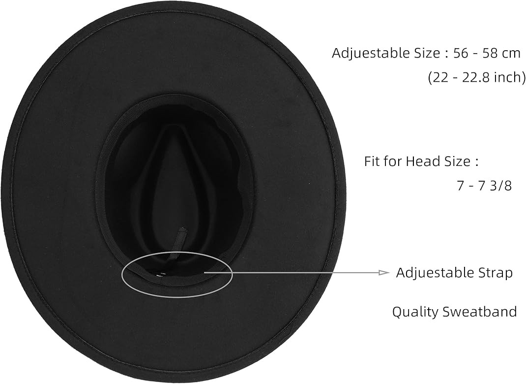 Pro Celia Big Wide Brim Women Fedora Hat | Amazon (US)