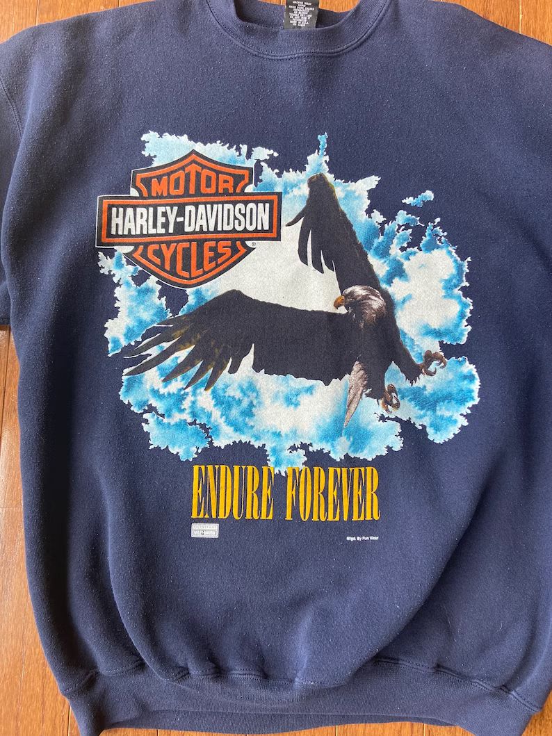1990's Harley Davidson Endure Forever Sweatshirt | Etsy (US)