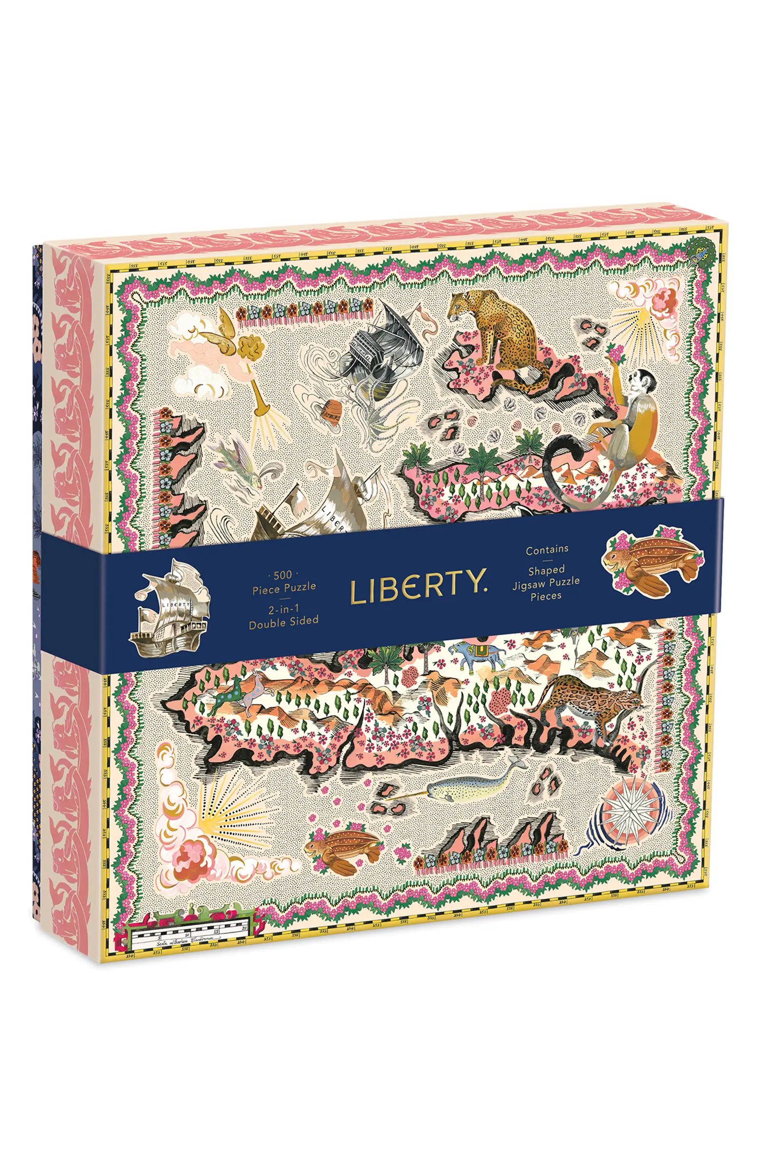 galison Liberty London Maxine Double Sided 500-Piece Puzzle | Nordstrom | Nordstrom