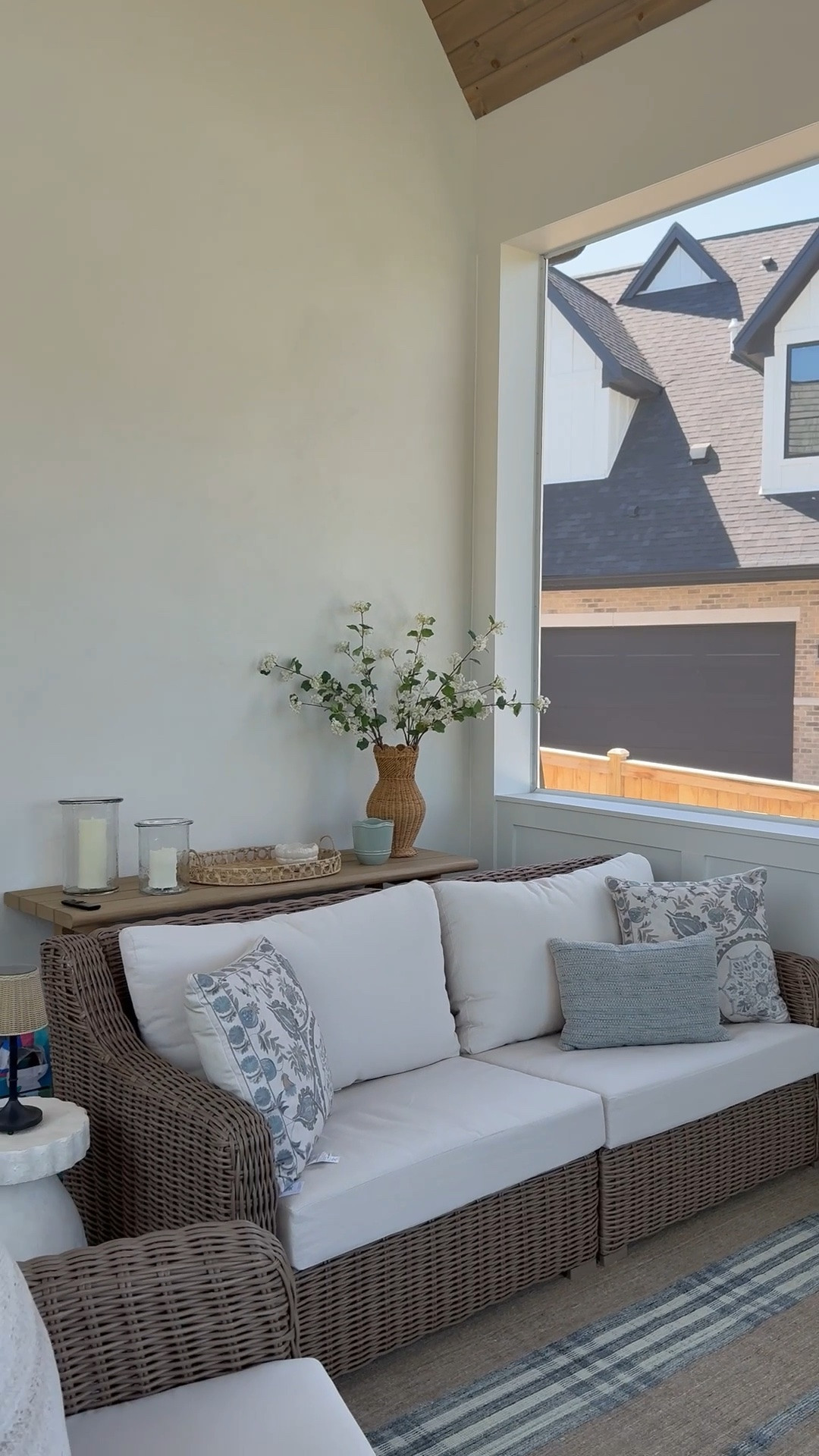 Outdoor porch and patio furniture and decor sources. My outdoor pillows are on major sale right now and I’m linking the coffee table I ordered for this space! Bring on summer!

#LTKSaleAlert #LTKHome