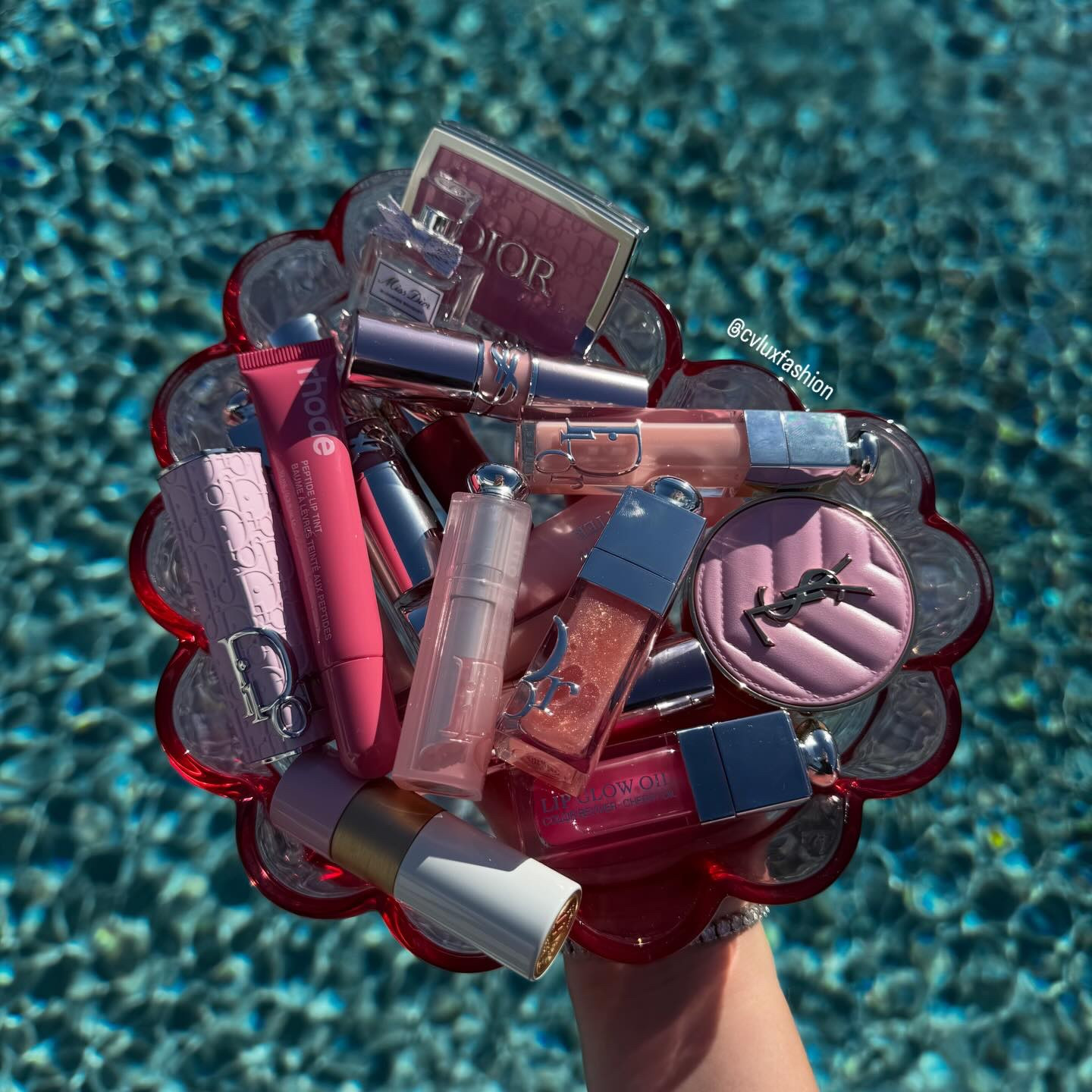 Poolside with a few beauty favorites I’ve been loving lately ✨
Soft glam, glossy details, and a Miami mood 💗

@diorbeauty @rhode @yslbeauty 

Follow, save and share for more fashion and handbag inspiration @cvluxfashion 🤍✨

Dior beauty, YSL beauty, rhode, makeup, lippies, lipstick, lipgloss, blush, it girl, soft girl aesthetic, LV speedy, Valentine’s Day, gift ideas, gifts, beauty gifts, pink everything 
Disclaimer: I may earn a commission if you use my links.
All photos, reels and stories are taken/created by me. All products are AUTHENTIC and NOT FOR SALE. I am sharing my personal collection and items I love with you. 

#beauty #makeup #beautyessentials #beautylover #pink