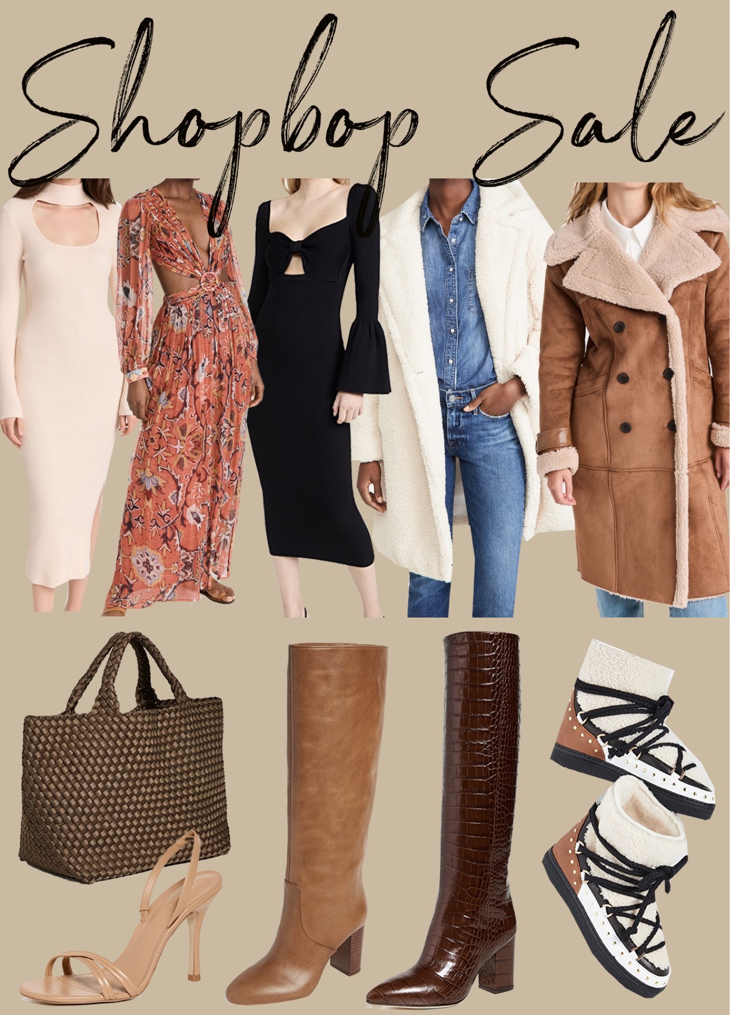 Kat Jamieson of With Love From Kat shares her Shopbop sale picks.  Fall fashion, shearling, boots, booties, coats, dresses, midi dress. 

#LTKSeasonal #LTKstyletip #LTKsalealert