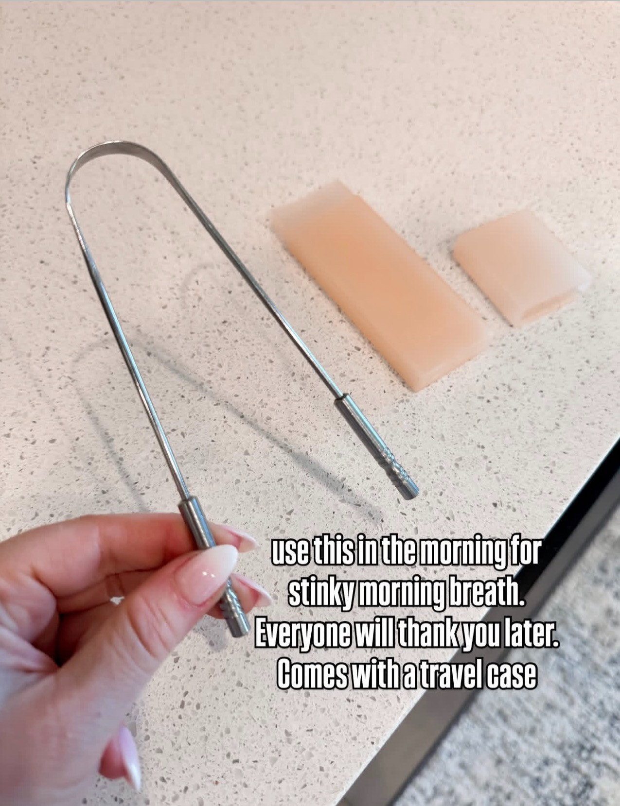 Amazon favorite beauty find! Wellness hack, oral health, teeth scraper, travel case, dental hygiene, affordable finds, glow up tips, beauty secrets.  

 #LTKgrwm #LTKselfcare #LTKBeauty