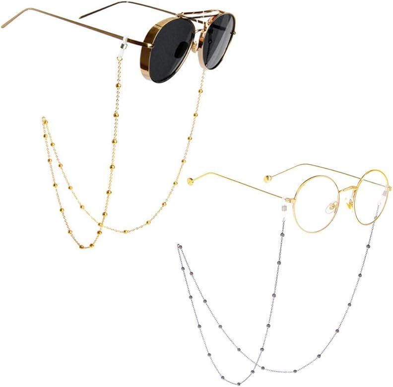 Eyeglass Chains Glasses Reading Eyeglasses Holder Strap Cords Lanyards - Eyewear Retainer for Wom... | Amazon (US)