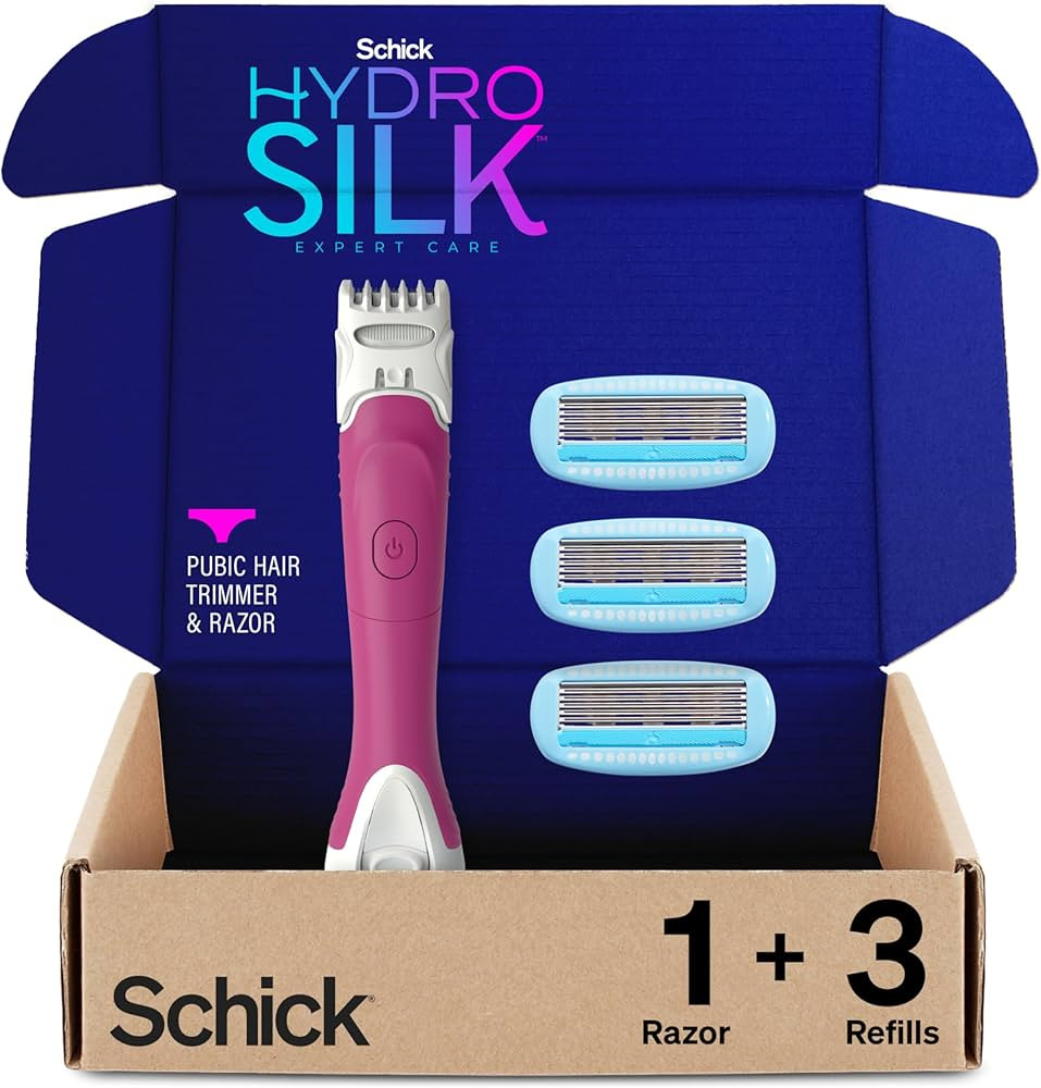 Schick Hydro Silk TrimStyle Razor for Women with Bikini Trimmer | 5-Blade Womens Razor with Trimm... | Amazon (US)