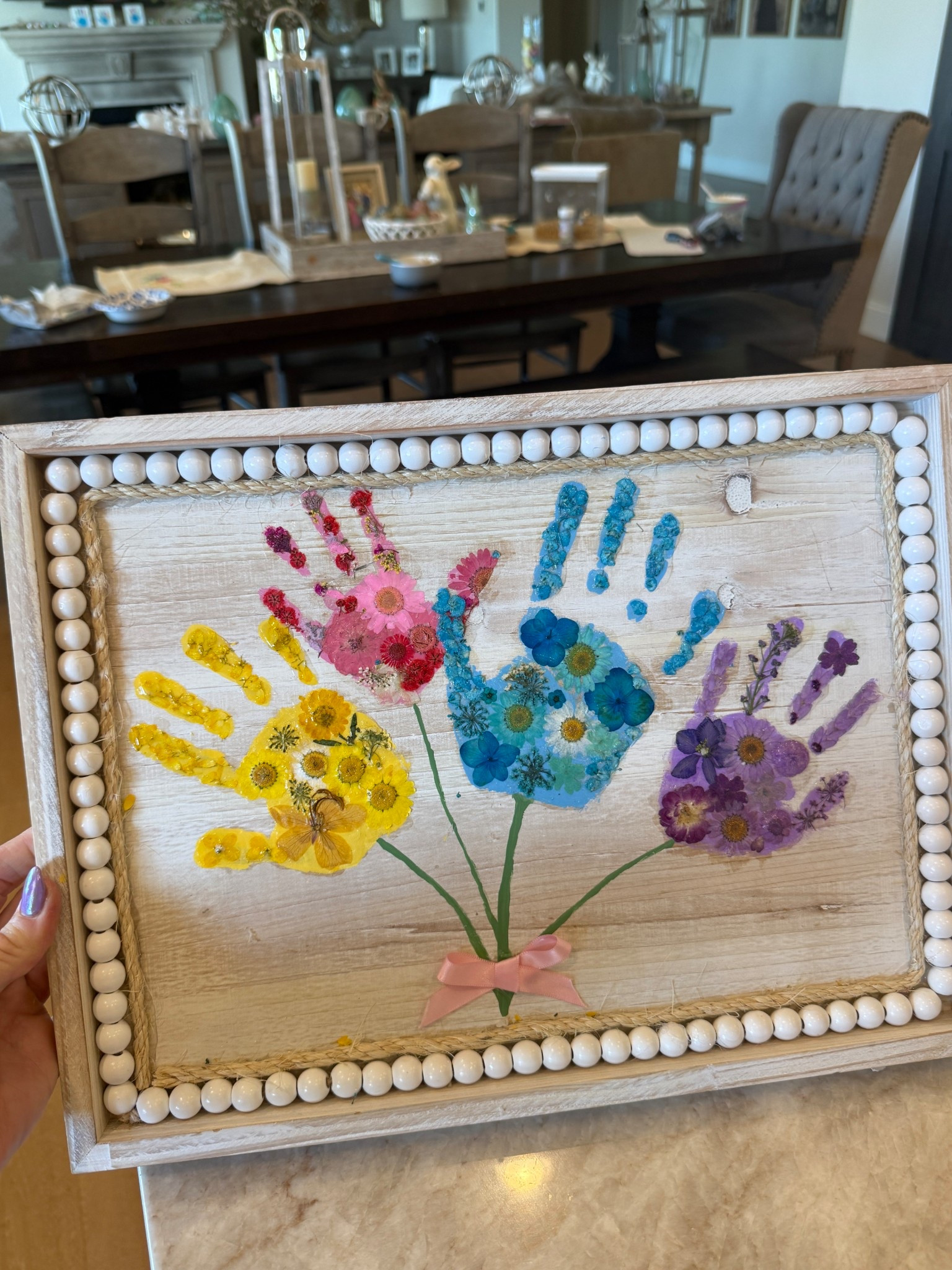 Handprint Art 🎨 

#LTKdayinmylife #LTKmomlife #LTKSeasonal