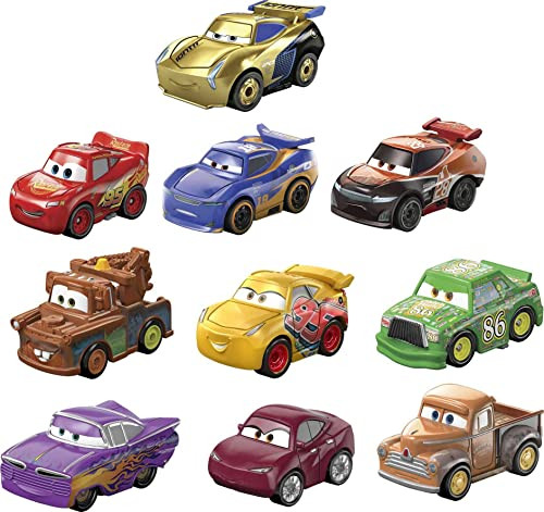 Mattel Disney and Pixar Cars Mini Racers Set of 10 Mini Die-cast Toy Cars, Derby Racers Series, Collectible Vehicles | Amazon (US)