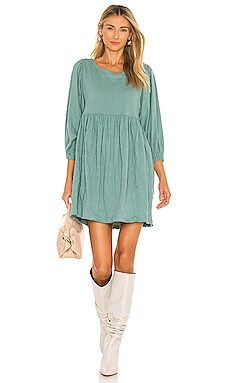 Free People Get Obsessed Babydoll Dress in Gentle Sea from Revolve.com | Revolve Clothing (Global)