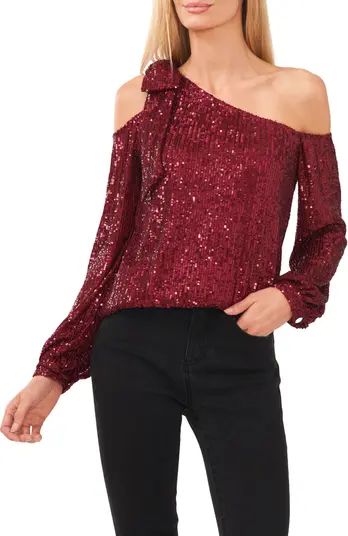 One-Shoulder Sequin Top | Nordstrom