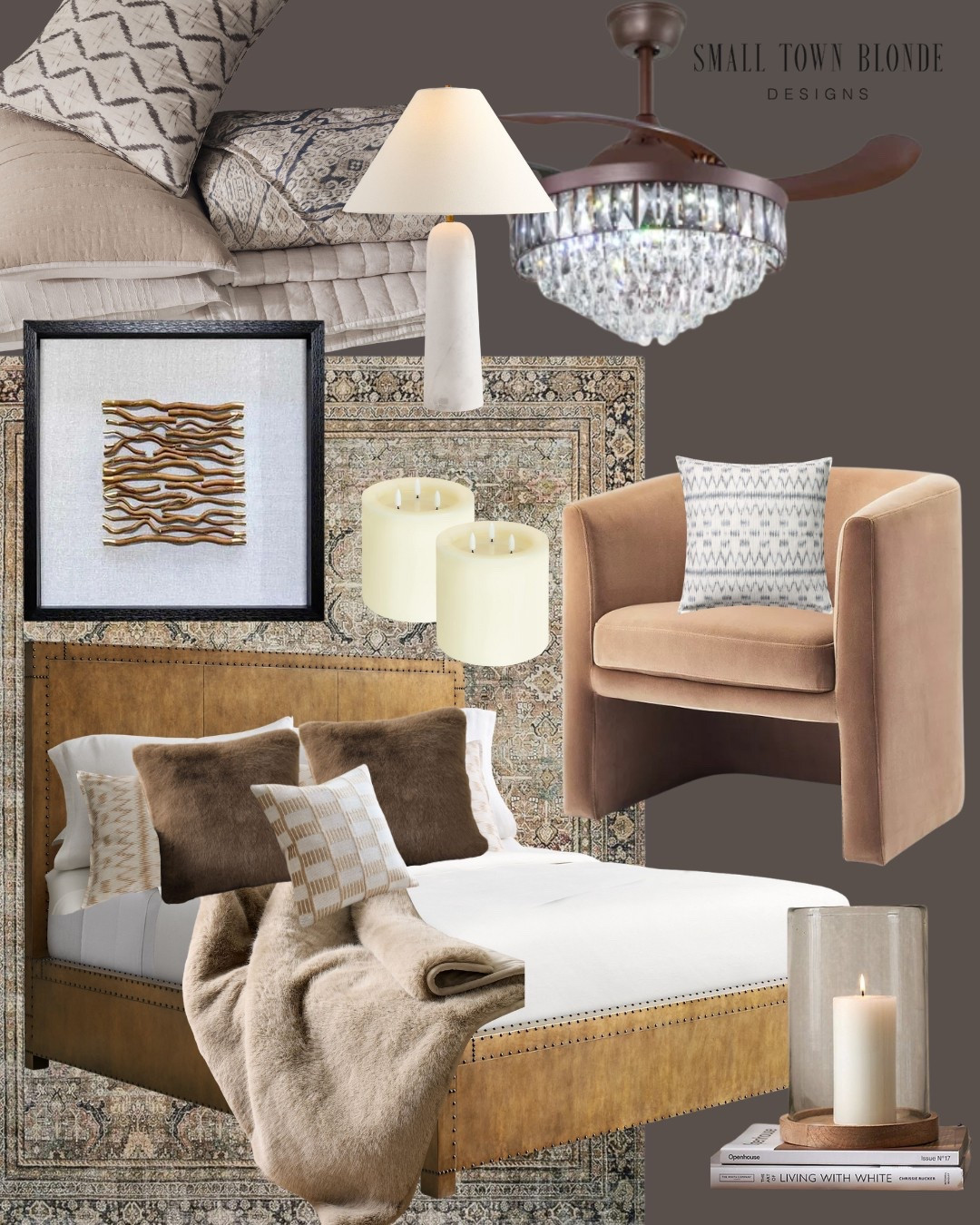 ✨ Master suite glow-up! ✨
Warm neutrals, luxe textures, and that chandelier? Yes please 😍 #masterbedroom #moody #cozy 