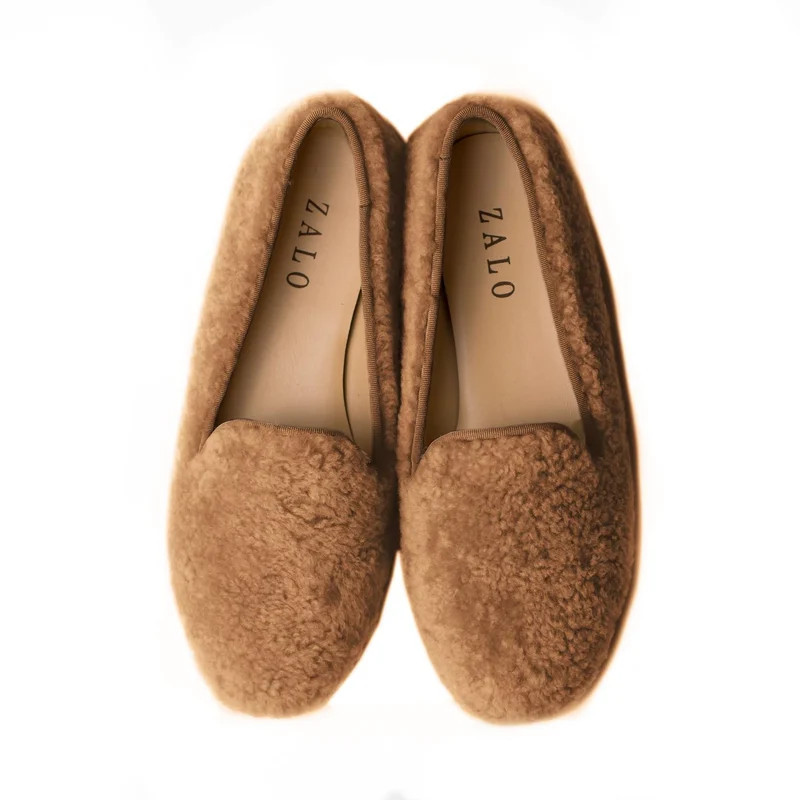 House of Zalo Women's Shearling Slipper In Tan - Brown - 9.5 | Verishop