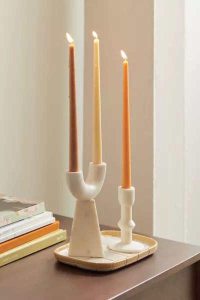 Marble Taper Candle Holder | Urban Outfitters (US and RoW)