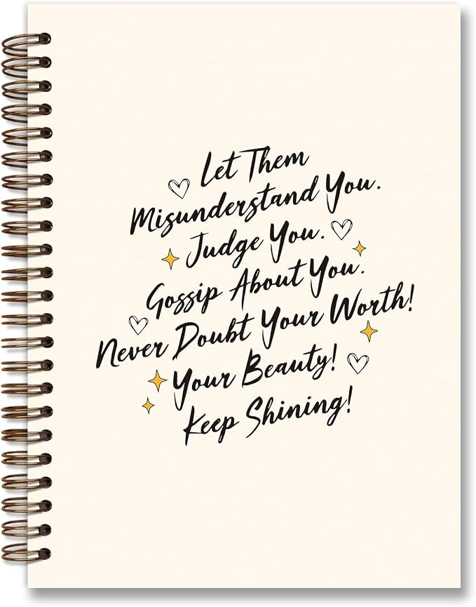 Inspirational Spiral Notebook Journal,Hardcover Spiral Notebook College Ruled,Inspirational Journ... | Amazon (US)