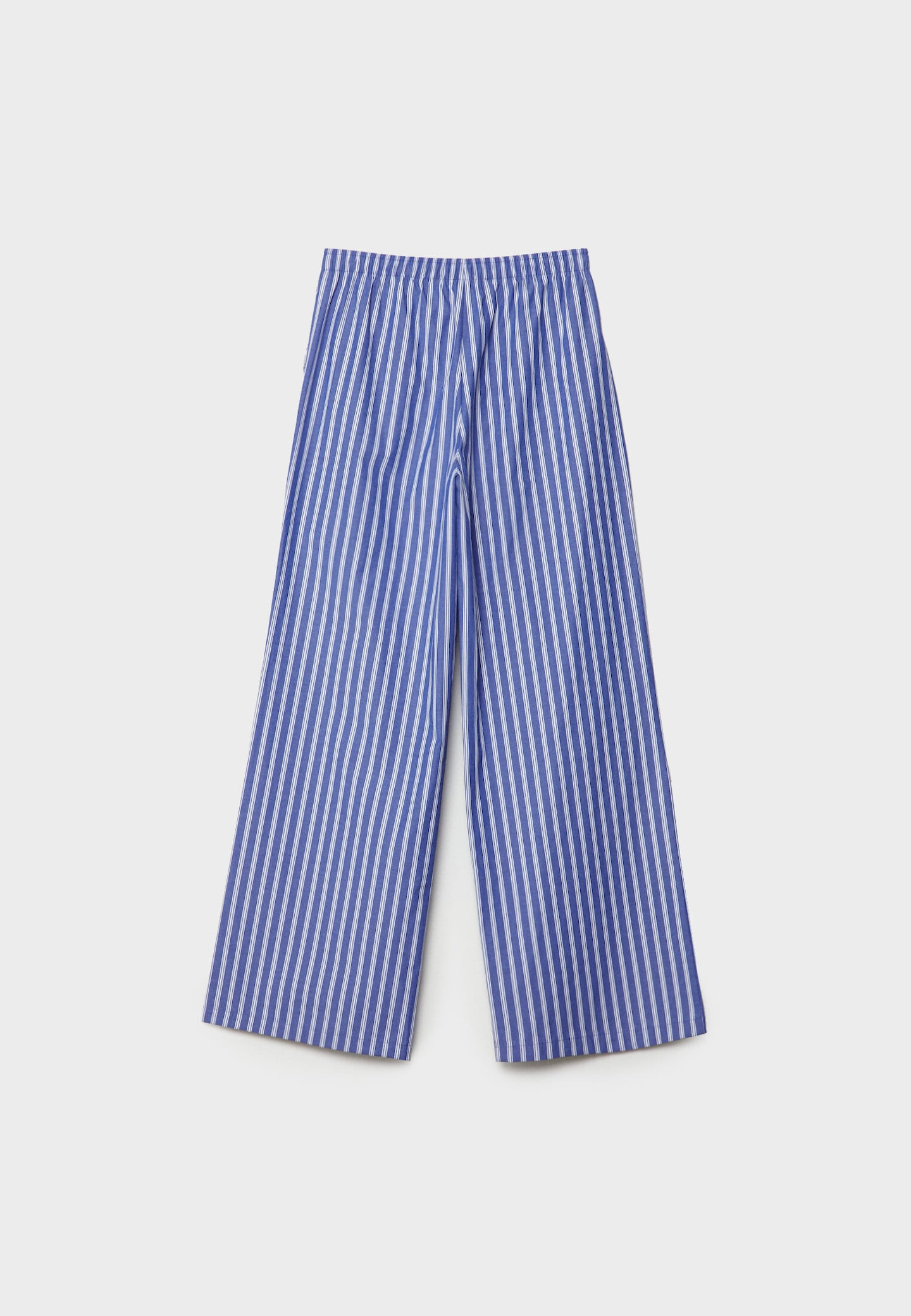 Flowing striped poplin trousers | Stradivarius (UK)