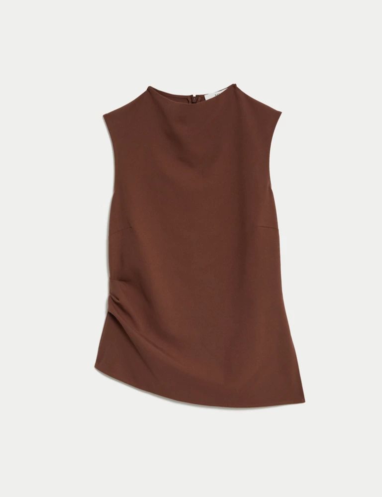 Draped Short Sleeve Top | Marks & Spencer (UK)