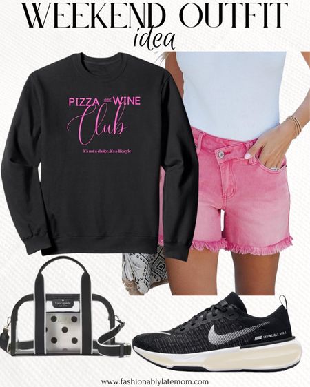 Weekend vibes!!
Fashionablylatemom 
luvamia Jean Shorts for Women Low Waisted Trendy Stretchy Crossover Waist Denim Shorts Raw Hem Casual Summer Pockets
pizza and wine club Sweatshirt
Clare See Through Duffle Crossbody
Nike Invincible 3
Women's Road Running Shoes

#LTKstyletip #LTKshoecrush