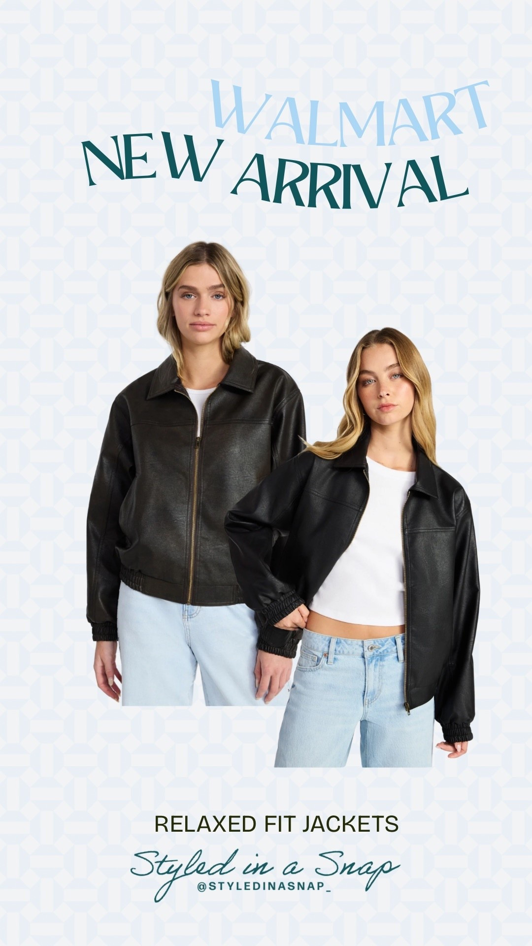 Loving this relaxed fit faux leather jacket from Walmart! 

#LTKOver40 #LTKSeasonal